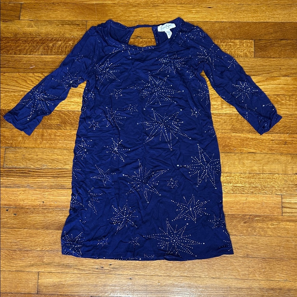 Jessica Simpson Midnight Blue Starry Kids Dress